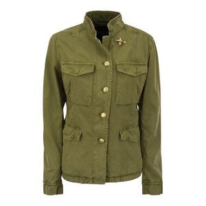 FAY Women's Military Style Jacket Women MILITARY GREEN Coats & Jackets